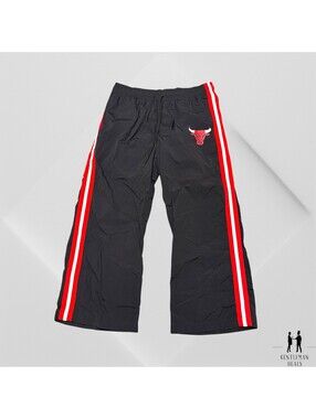 Ultra Game NBA Chicago Bulls Athletic Zipper Pants - Size 1X XL 36-38 x30